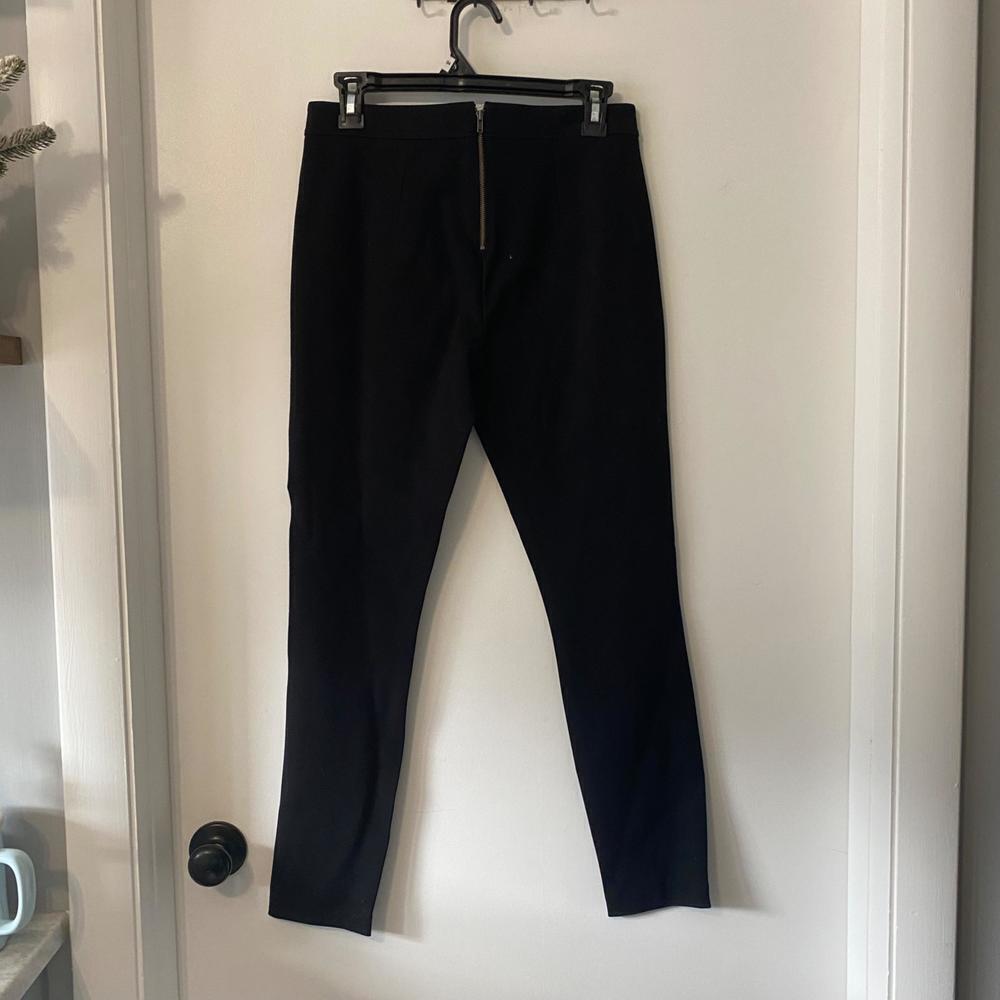 J. Crew Size 4 Fake‎ Leather Skinny Ankle Black Pants - Picture 7 of 7